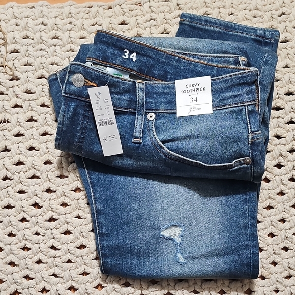 J. Crew Women's Skinny Jeans in Classic Blue - Picture 2 of 9